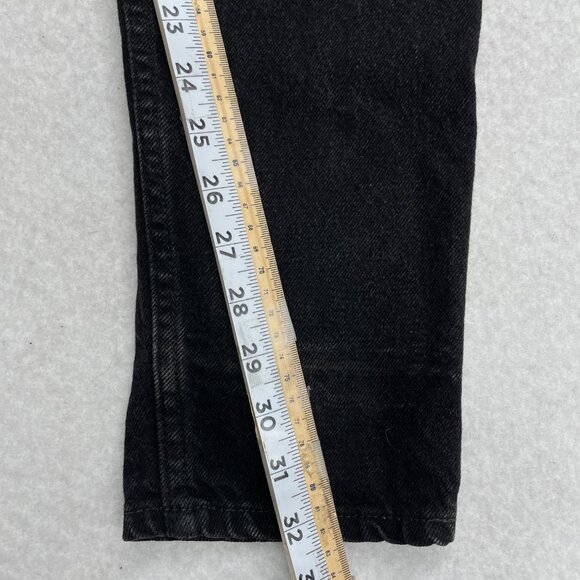 Levi's 512 Vintage Slim Fit Tapered Black Cotton Denim Jeans Men's W 31 x L 32 - Picture 13 of 14